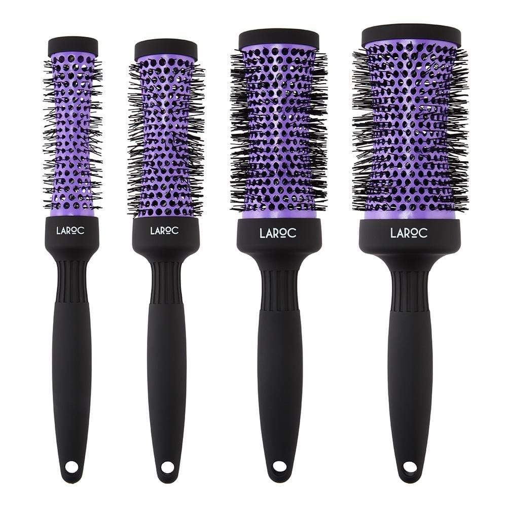LaRoc Set of 4 Ceramic Round Hair Brush