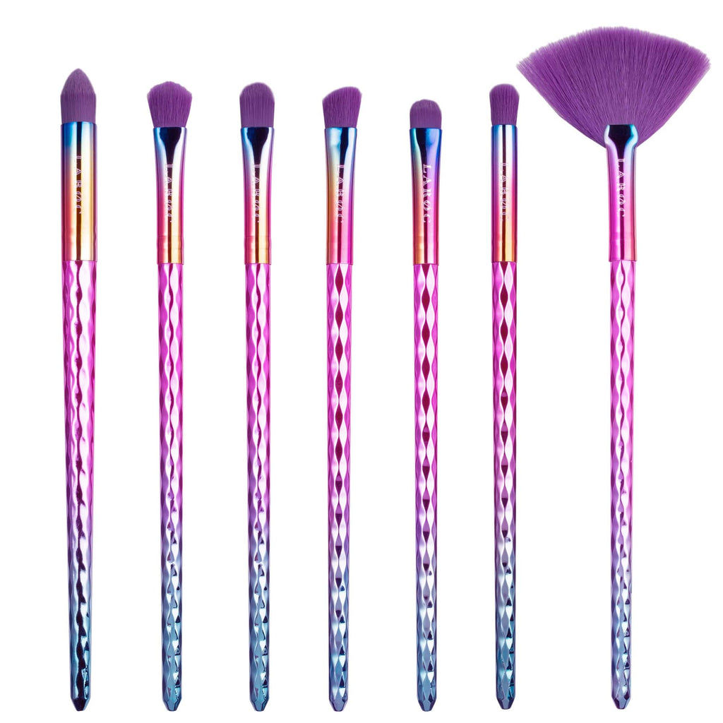 10 Piece Diamond Brush Set - Rainbow