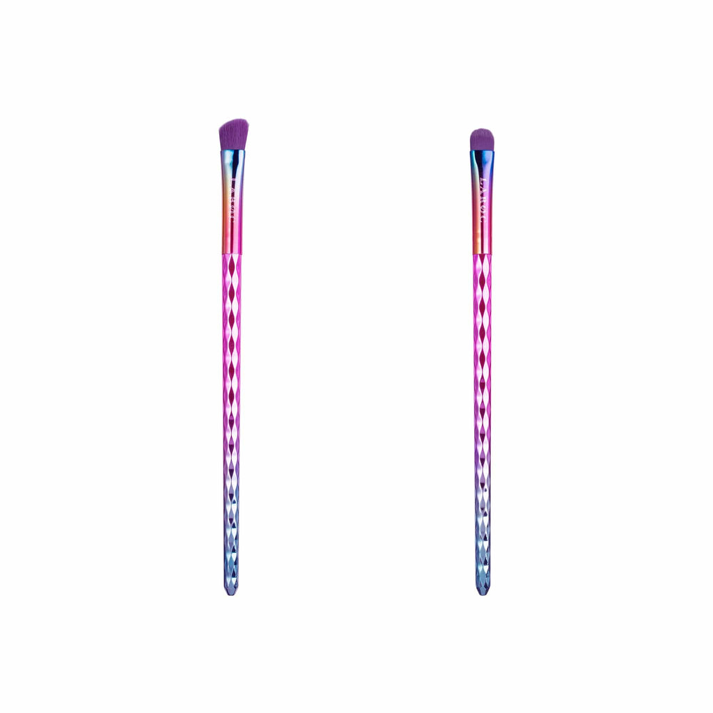 10 Piece Diamond Brush Set - Rainbow